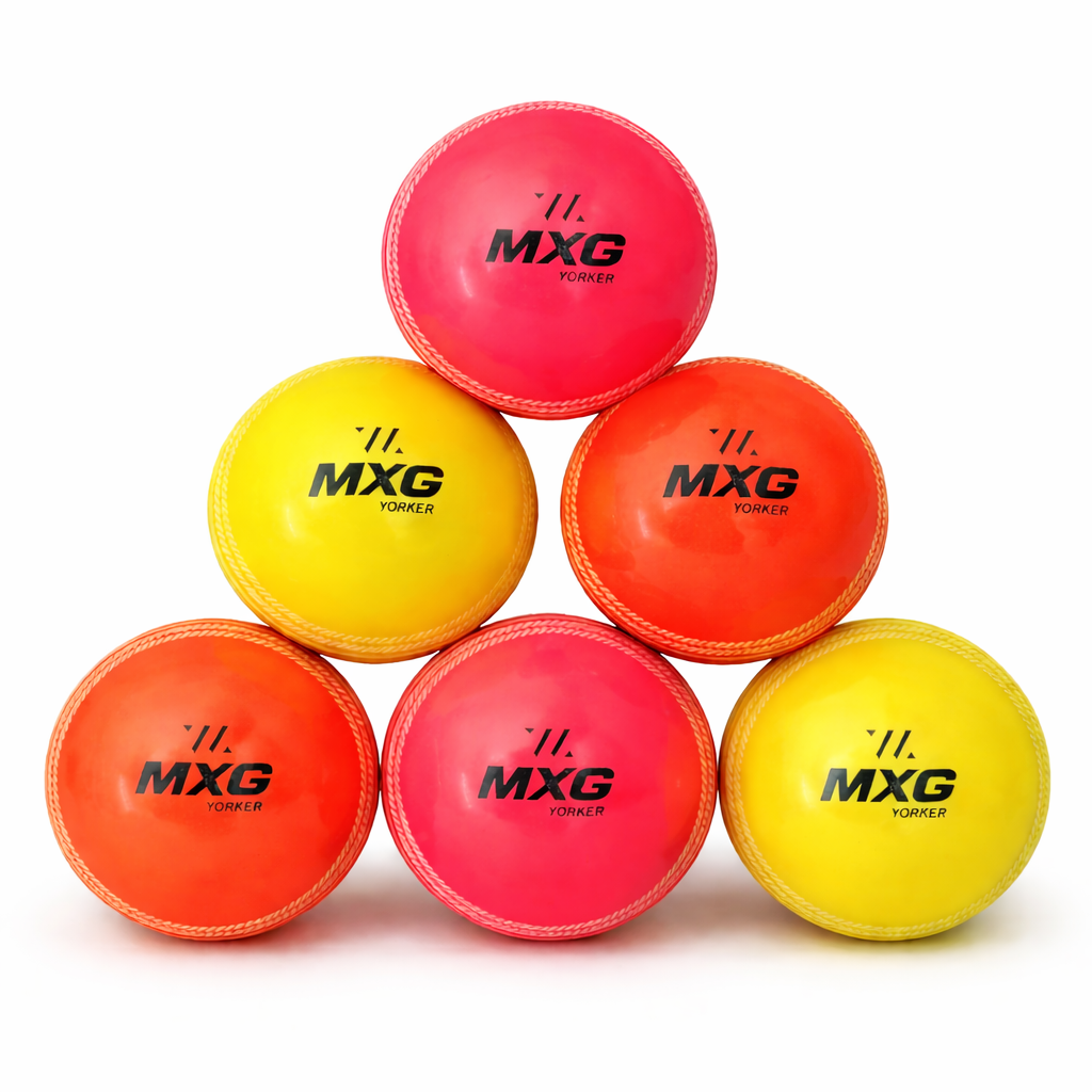 MXG Yorker I-10 Cricket Ball | Heavy Bounce Ball for Street, Ground & Practice