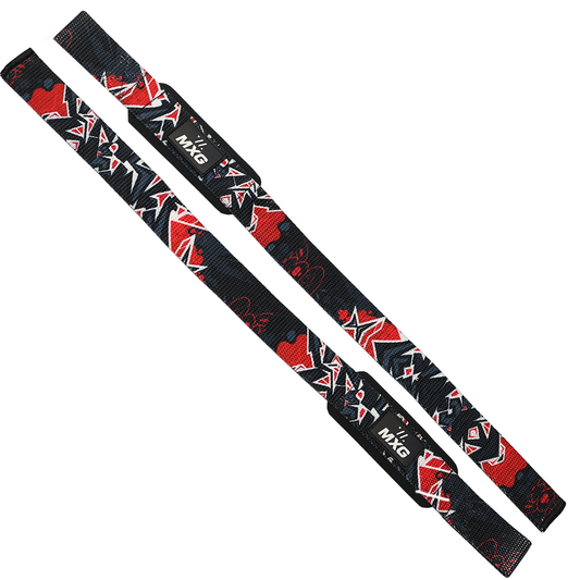 Valer Weightlifting Straps – Sublimated Cotton with 5mm Neoprene Padding